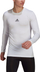Bluzë kompresuese adidas TechFit GU7334, me mëngë të gjata, për burra, e bardhë