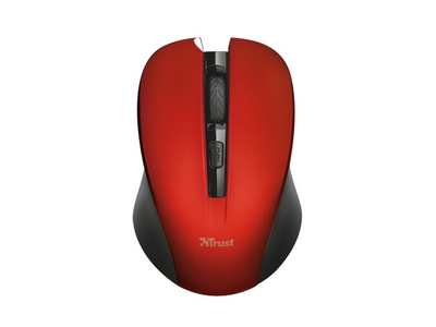 Maus Trust Mydo Silent Click, pa tela, optik, i kuq