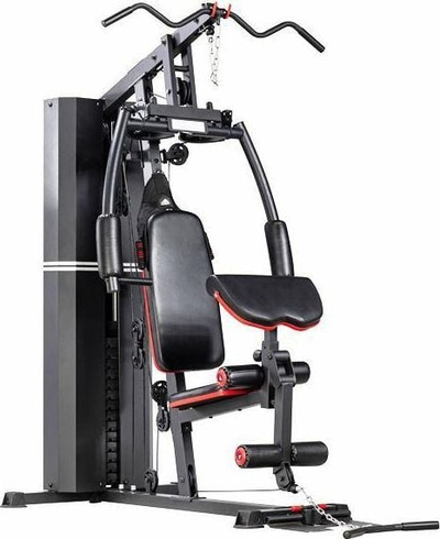 Palestër për në shpi DS Fitness DS632S, 72 kg, me tapet poshtë veglës, e zezë me të kuqe