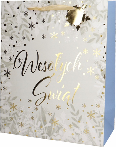 Qese dhurate Incood Christmas Hot Stamp, 11x14x6.5 cm, letër 210 gsm, dizajn festash i përzier