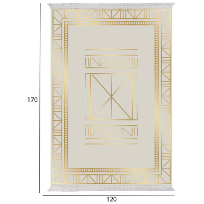 Tepih ndenjeje 120×170 cm (HM7677.34), bezhë/ ari