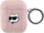 Футрола Karl Lagerfeld PU Embossed Choupette Head за AirPods 1/2, силикон, розова