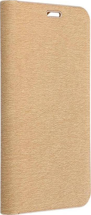 Këllëf libri Luna për Samsung Galaxy A13 5G A04s, me magnet, gold