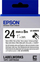 Kasetë etiketuese Epson LK-6WBVS, 24mm, 8m, e bardhë