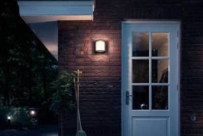 Llambë muri Philips MyGarden Samondra LED, për ambient të jashtëm, gri