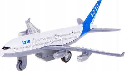Lodër avion pasagjerësh Civil Aviation 1210, me mekanizëm pull back, metal edhe plastikë, gri me të bardhë