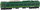 Model treni koleksionues Metal Train Wagon 1:48, 15 cm, metal, i gjelbër