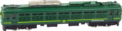 Model treni koleksionues Metal Train Wagon 1:48, 15 cm, metal, i gjelbër