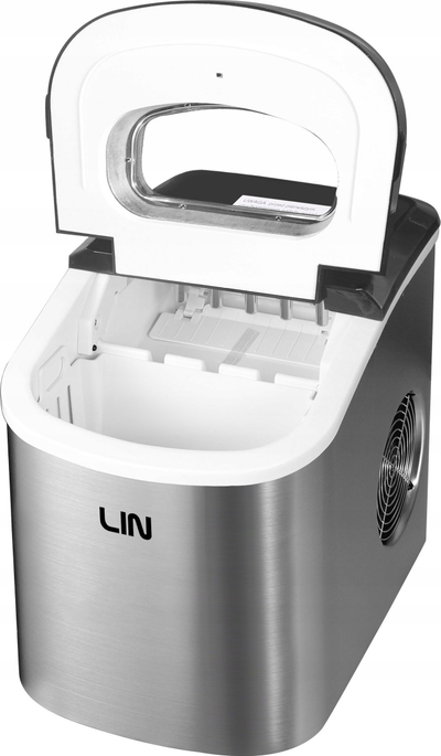 Производител на мраз LIN ICE PRO S12, пренослив, сребрен