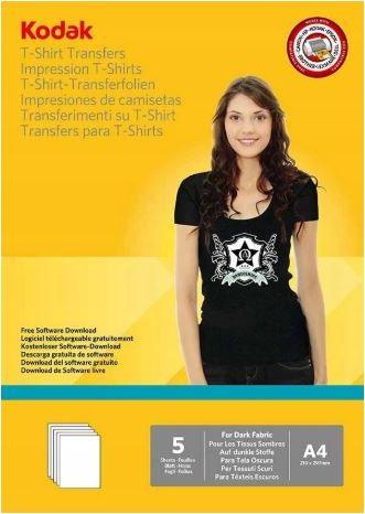 Letra transferuese Kodak CAT 5740-022, A4, për bluza të errëta, 5 fletë