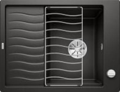Lavaman silgraniti BLANCO ELON 45 me kullues, 500 x 190 x 650 mm, i zi