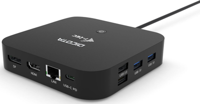 Dok stacion për laptop DICOTA D31949, USB Type-C, 100W, i zi