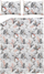 Set çarçafësh Domoletti Foliaje Sateen, 160x200 cm, shumëngjyrësh