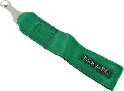 Rrip tërheqës MTuning, Tow Hook Strap Takata, jeshile, për makinë