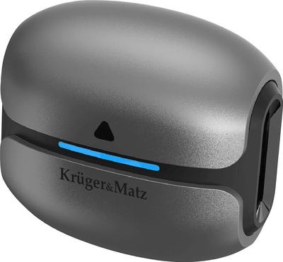 Kufje wireless në vesh Kruger&amp;Matz M8, Bluetooth 5.3, kuti karikimi 300mAh, gri