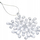 Dekor varës bore Art Pol Snowflake, 12x12 cm, model 4, e bardhë