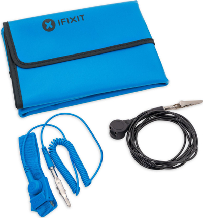 Антистатичка прекривка IFixit Foldable Mat, 60 x 60 cm, со нараквица за заземјување, сина