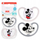 Qetësuese bebe NUK Perfect Match Air Disney, 0–6m, set 2 copë, gri