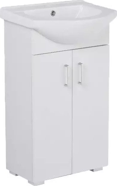 Lavaman me dollap Deftrans Cabinet Washbasin Mint D50, 50cm, për banjo, i bardhë