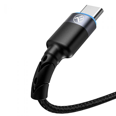 Kabllo të dhënash Tellur USB në Type C, 3A, 1.2m, me dritë LED