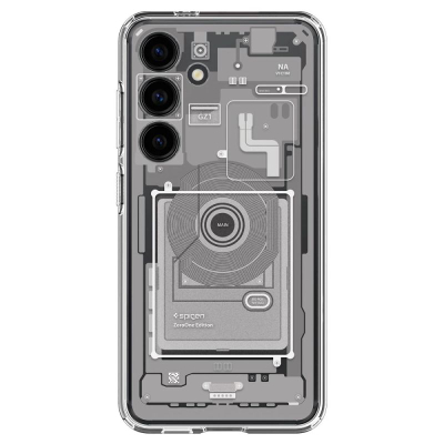 Mbrojtëse telefoni Spigen Ultra Hybrid Zero One, për Samsung Galaxy S24, transparente, e bardhë