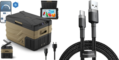 Frigorifer udhëtimi Peme Quest 30 Storm, 26.8L, -20°C, sand i zi