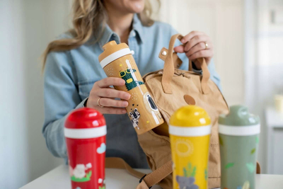 Shishe termus Koziol Water Bottle Thermos, 0.43L, për kalamaj, shumëngjyrëshe