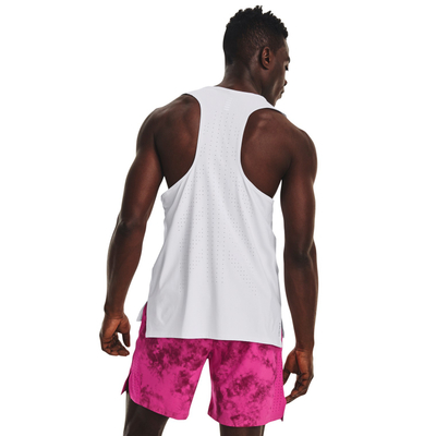 Спортска маица без ракави Under Armour Isochill за мажи, материјал Isochill, бела