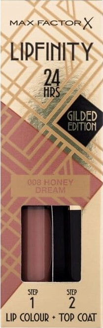 Buzëkuq Max Factor Lipfinity 24H Golden Edition 008 Honey Dream, 4.2g, që rri gjatë, nude