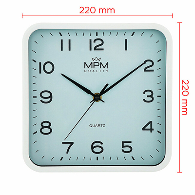 Orë muri Prim MPM Classic Square B E01.4234.31, e kaltër