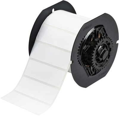 Rrollë etiketash Label Roll, 1500 etiketa, sipërfaqe me shkëlqim, e bardhë