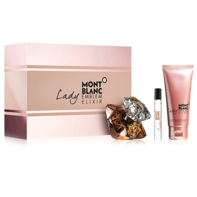 Set Eau De Parfum Mont Blanc Emblem Elixir, 75ml + 100ml losion + 7.5ml parfum