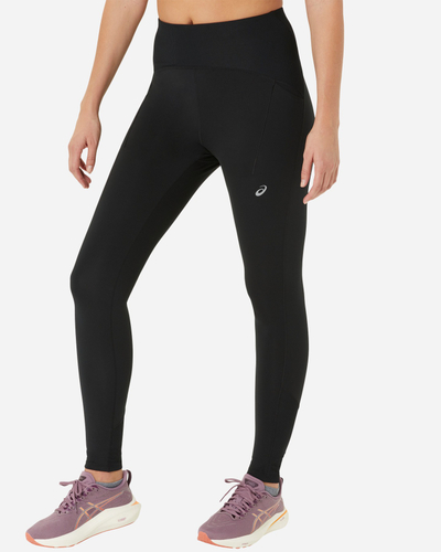 Getra vrapimi Asics Road Winter High Waist, termike, për femra, të zeza