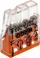 Konektor elektrik Wago 2273 203, 24A, 450V, transparent
