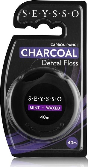 Забен конец Seysso Carbon Black, со активиран јаглен, 40 m, црн
