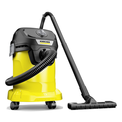 Fshesë me korent Karcher KWD 3 V 17 4 20 F, 1000W, depo 17L, e verdhë e zezë