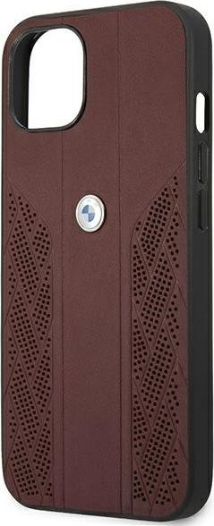 Maskë telefoni BMW BMHCP13MRSPPR, për iPhone 13 6.1", hardcase lëkurë, e kuqe