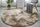 Тепих Living Round Shaggy Ombre Scandinavian, 120 cm, синтетичка волна, боја камила беж