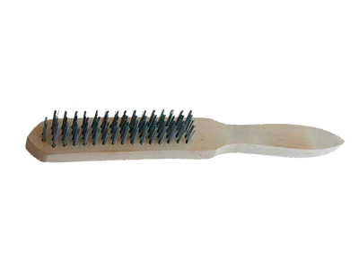 Furçë teli Modeco MN-69-016, 6 rrjeshta, tel çeliku, dru, set 10 copë