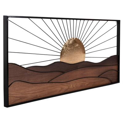 Dekor muri 117x3x50Hcm (HM4219), zezë