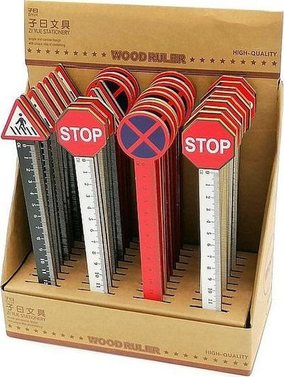 Vizore Adar Traffic Sign, set 36 copë, 12 cm, me ngjyra