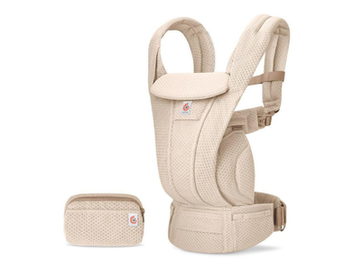 Mbajtëse bebe Ergobaby Omni Deluxe Mesh, ergonomike, SoftFlex Mesh, blu Serene