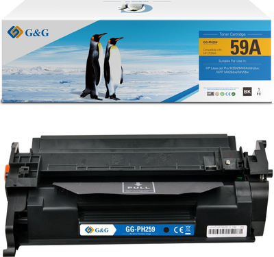 Toner G&amp;G që shkon me HP 59A CF259A, i zi