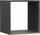 Ndarje rafti MALAX Anthracite Insert, panel i laminuar 16mm, për rafte modulare, anthracite