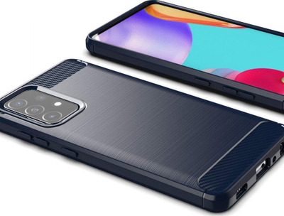 Futrollë TPU Carbon për Samsung Galaxy A72 4G, fleksibël, antishok, e zezë