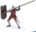 Figurë lodër Papo Knight with Spear, kalorës me shtizë, shumëngjyrëshe