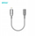 Adapter audio Bwoo BZ66, Lightning në 3.5mm, kabllo e shkurtër, gri