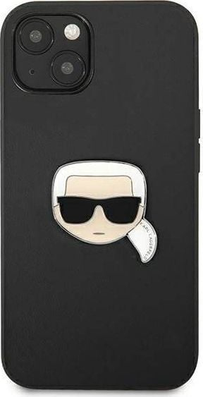 Futrollë telefoni Karl Lagerfeld KLHCP13SPKMK, për iPhone 13 mini 5.4", hardcase lëkurë, e zezë