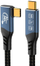 Kabllo USB4 PremiumCord Version 2.0, 80Gbps, 1m, e zezë