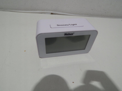 Termometër digjital Mebus 51461, LCD 2 rreshta, °C dhe °F, i bardhë